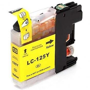 Compatible Cartucho De Tinta LC125XLY amarillo Brother LC125XL V3