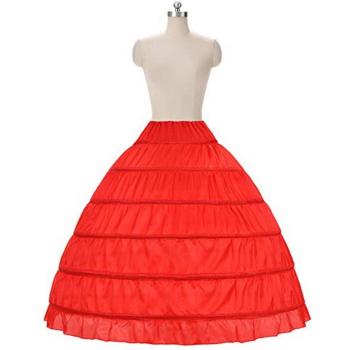 Wedding Petticoat with Lace Edge and Hoops