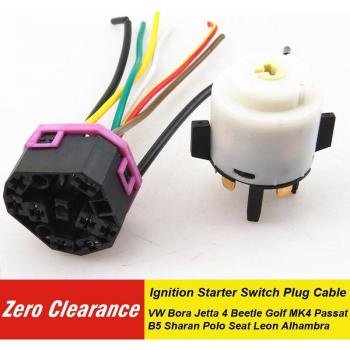 ZC Zündung Anlasser Stecker Kabel für VW Bora Jetta 4 Käfer Golf MK4 Passat B5 Sharan Polo Sitz Leon Alhambra 4B0905849