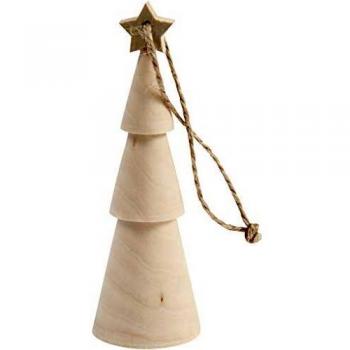 Decorative Christmas Tree, H: 9 cm, 1 pc