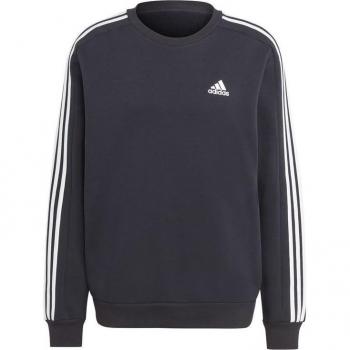 Adidas Essentials Fleece 3-Stripes Sweatshirt Black XL