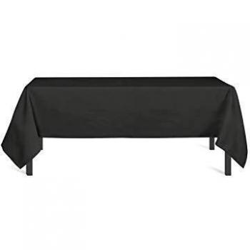 Soleil d'ocre 817233 ALIX Nappe anti-tâches rectangle Polyester Anthracite 140 x 240 cm, Gris