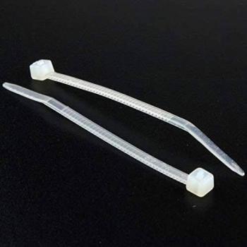 Natural White Cable Ties 2.5mm x 60mm Nylon 66 UL Approved