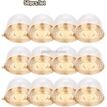 Round Mooncake Favor Boxes 50 Pcs 80g Capacity