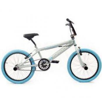 Royal Bugatti Freestyle BMX Fiets 20, Lichtblauw/Grijs, Blauwe Banden