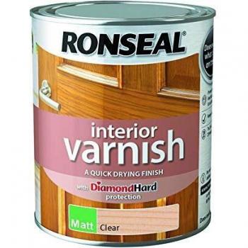 Ronseal Interior Matt Quick Dry Varnish Clear 750ml