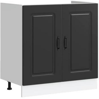 Lavello Mobile Kalmar Nero 80x46x81,5 cm in Truciolato – Vidaxl