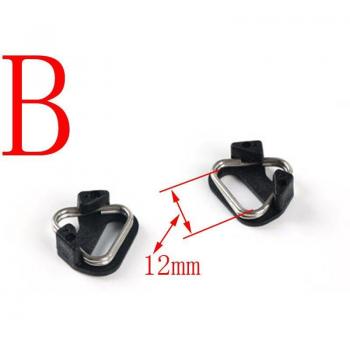 Lote de 10 Ganchos Anillos Triangular Split para Correas de Hombro