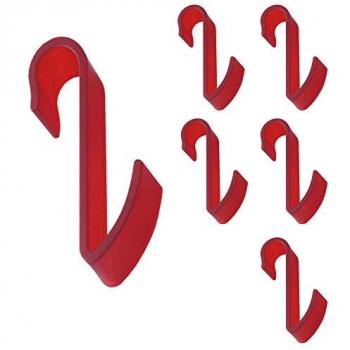 Appendino per Termoarredo 6 Pz Tubo Orizzontale Rosso Modello Hook