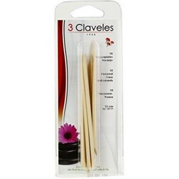 3 Claveles Outils de Manucure Repousse-Peaux 10 Unités