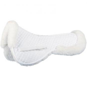 Tapis de Selle Harry's Horse Riser Bridoon Merino Blanc Taille Unique