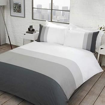 Sleepdown Soft Easy Care Grey Duvet Cover Set