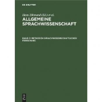 Allgemeine Sprachwissenschaft, Band 3, Methoden sprachwissenschaftlicher Forschung