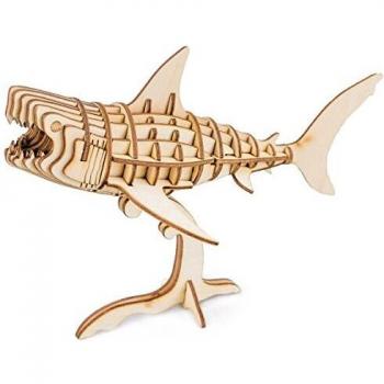 Rompecabezas 3D de Madera para Niños Tiburón