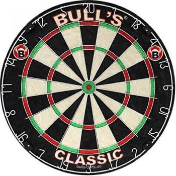 Bulls All-Purpose Dartboard with Mixed Hues, Mid-Sized