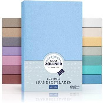 Zöllner Jersey Lenzuolo Doppio Pacco 60x120/70x140 Azzurro