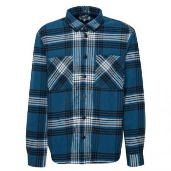 Solid Herren Langarmhemd SDHaakon kariert in Ensign Blau, 100% Polyester, Größe S