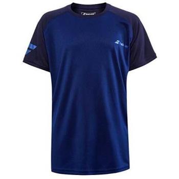 Babolat Boys' Crew Neck T-Shirt, Dark Blue, Size 128