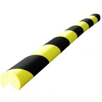 Viso Protection d'angle ouverture de cylindre en mousse, 25 mm, noir/jaune