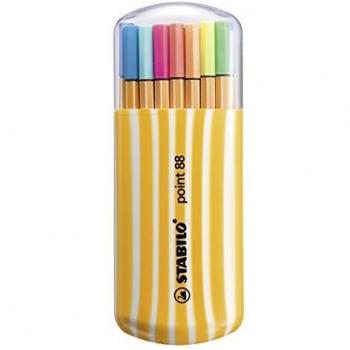 STABILO POINT 88 ESTUCHE ZEBRUI 20 ROTULADORES