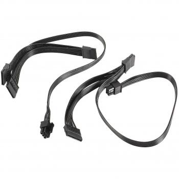Câble d'alimentation 6 Pin vers 3 connecteurs SATA pour Evga