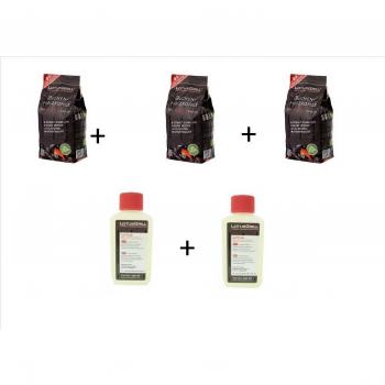 Kit Lotus Grill BBQ: Faggio Piccola 3x1kg + 2 paquetes de chispa original