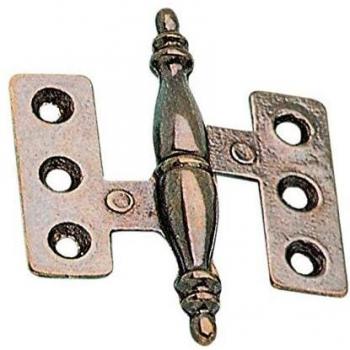 Cerniere di barra per mobili in ottone bronzato mm. 35x43 sx