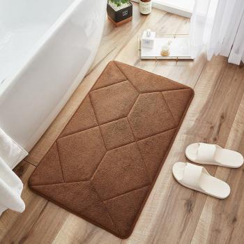 TONGDI Suede Bathroom Carpet