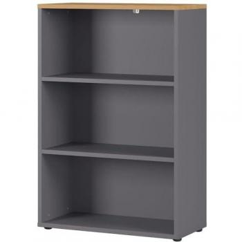 Aktenregal 80cm AURAY-01 Graphit/Grandson-Eiche