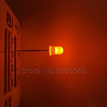 5MM Orange Round Head DIP LED 100pcs