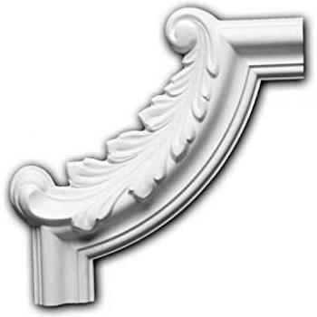 White Decorative Corner Element 152291 Profhome Neo-Empire Style