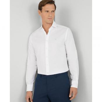 Camisa Essential Texture blanca para hombre Hackett