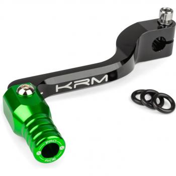 Derbi KRM: Pedal de cambios plegable, colores negro y verde