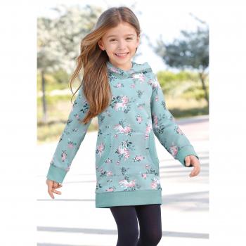 KIDSWORLD Sweatkleid mit Einhorn für junge Mädchen