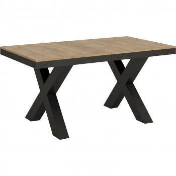 Mesa de Extensión Traffic Evolution 90x160/264cm en Roble Natural y Antracita
