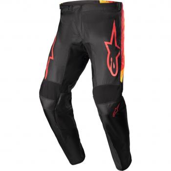 Pantaloni Alpinestars Fluid Corsa Motocross 28 Nero Rosso Giallo