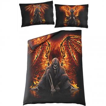 Piumone Singolo Flaming Death Spiral Nero