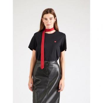 JDY Kurzarmshirt S/S Print Top JRS NOOS Herz-Design