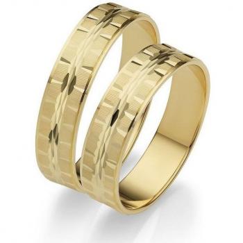 Trauring FIRETTI „Gold 375“ – Hochzeit & Geschenk, Größe 72 – Gelbgold 585 – Made in Germany
