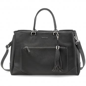 Tamaris Melanie Business Bag Black Saffiano, Größe S