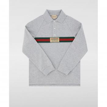 GUCCI Grey Polo for Boys