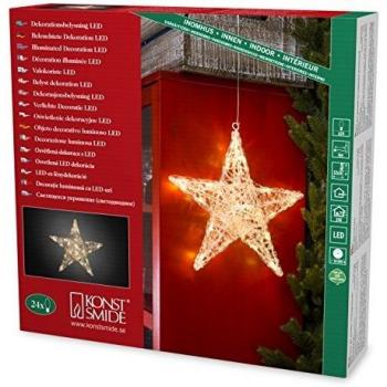 Five‑Pointed Ingar Acrylic Christmas Star with LEDs