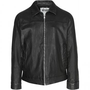 Herren Lederjacke RIKKA mit Leistentaschen in Schwarz, Größe 52