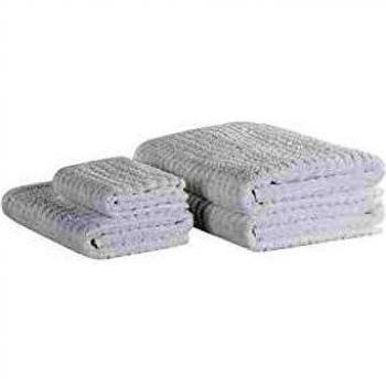 Soft White Cotton Bath Towel Set