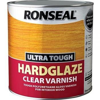 Ronseal UTVHG25L 2.5L Ultra Tough Hardglaze Internal Clear Gloss Varnish
