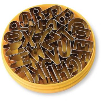 High-Grade Stainless Steel Alphabet Molds – 26 Set