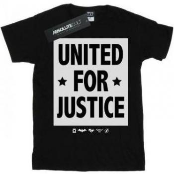 T-shirt in Cotone Donna United For Justice Justice League DC Comics