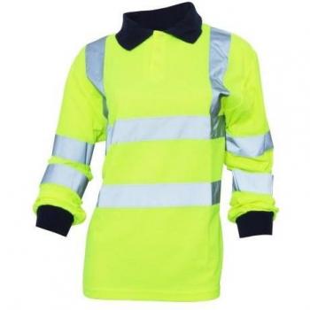 Yoko Polo Donna Giallo Visibilità Massima 2XL a Maniche Lunghe