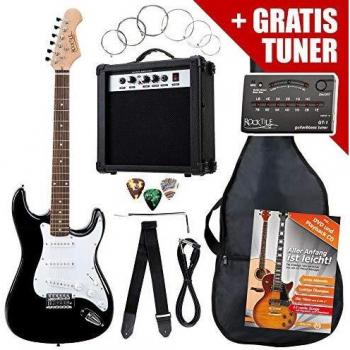 Rocktile ST-Pack Komplettset E-Gitarre Schwarz