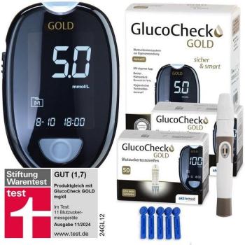 GlucoControl Gold Set (mmol/L) für Blutzuckermessung